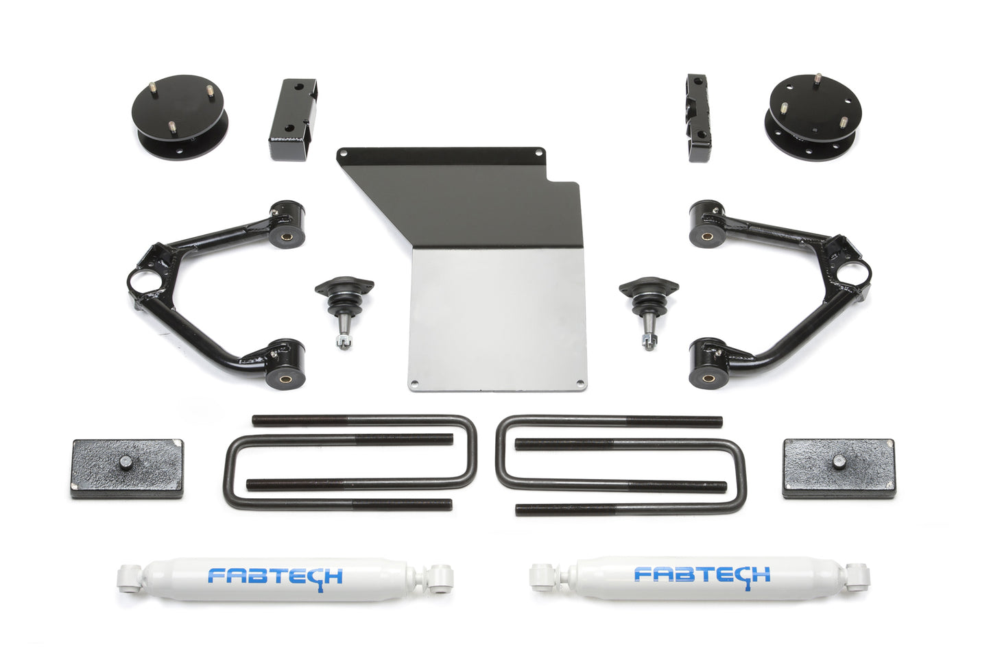 3" BUDGET SYS W/ PERF SHKS 14-18 GM C/K1500 P/U W/ OE ALM OR STMP STL UCA. by Fabtech