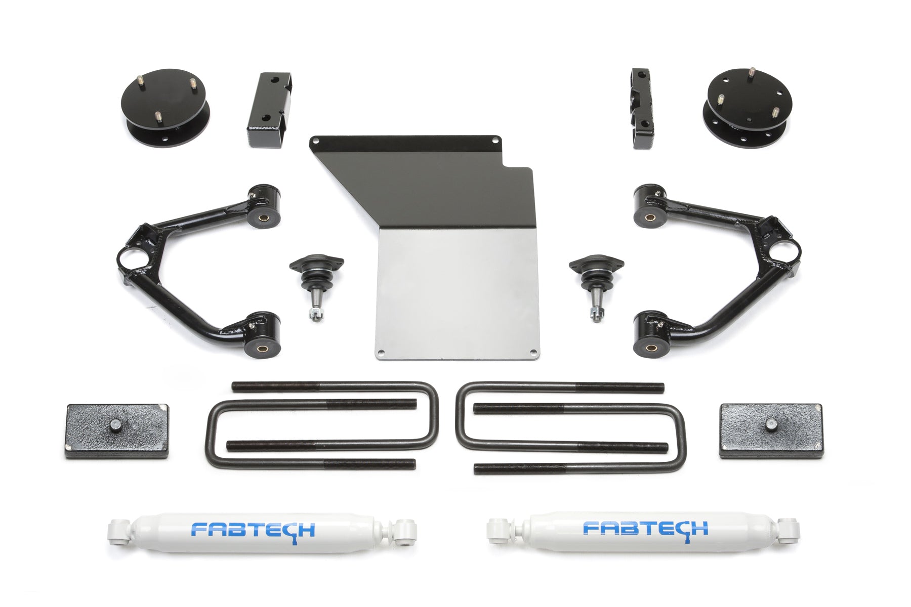 3" BUDGET SYS W/ PERF SHKS 14-18 GM C/K1500 P/U W/ OE ALM OR STMP STL UCA. by Fabtech