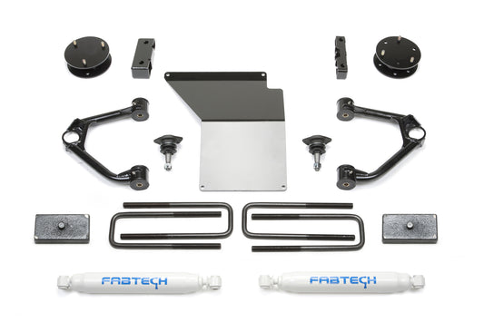 3" BUDGET SYS W/ PERF SHKS 14-18 GM C/K1500 P/U W/ OE ALM OR STMP STL UCA. by Fabtech