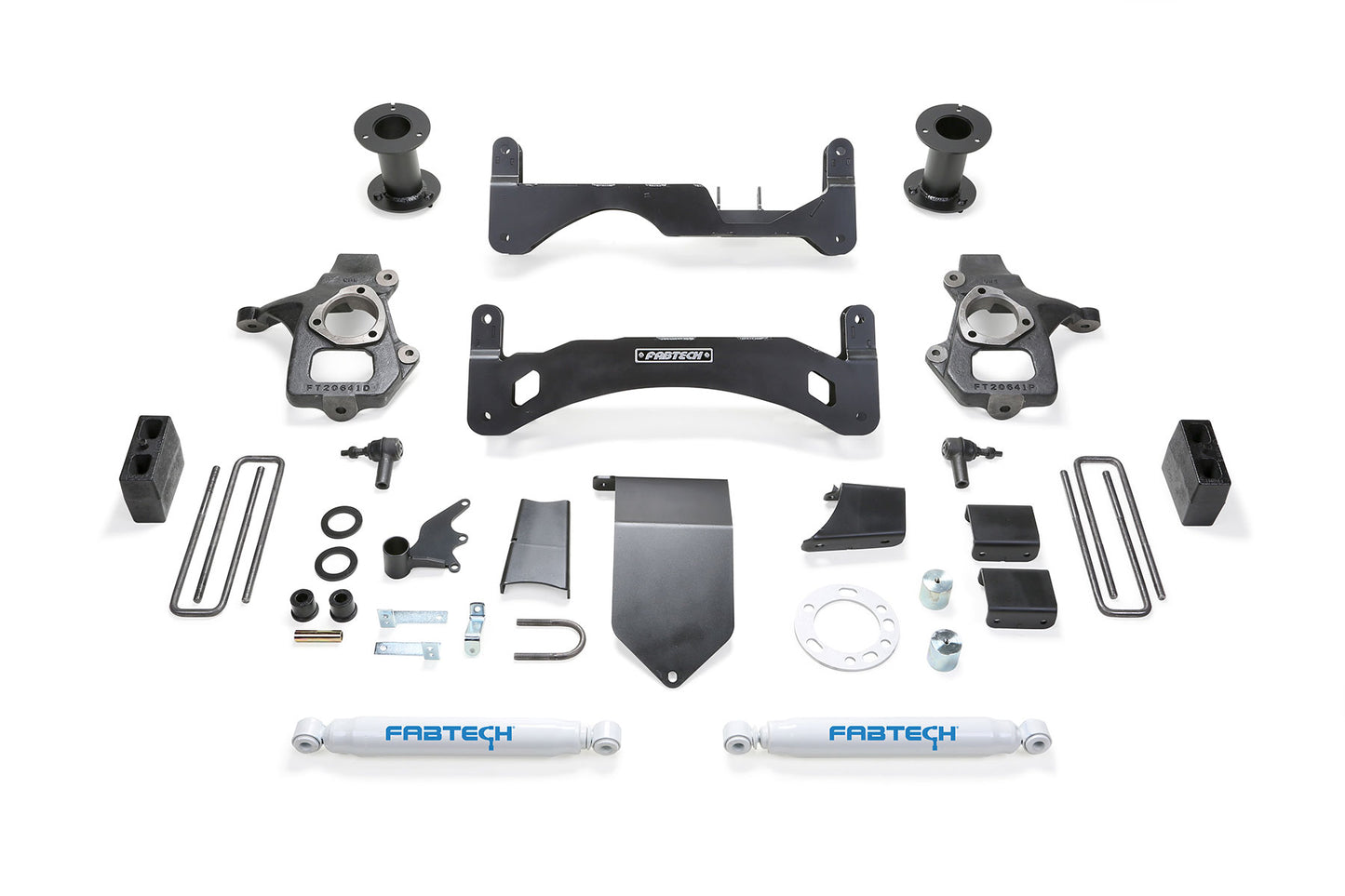 6" BASIC SYS G2 W/ PERF SHKS 14-18 GM C/K1500 P/U W/ OE ALM OR STMP STL UCA. by Fabtech