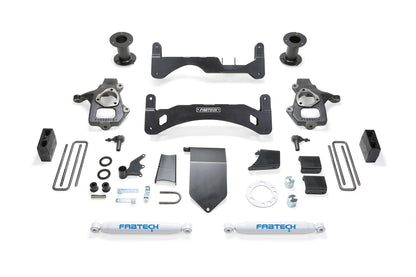 6" BASIC SYS G2 W/ PERF SHKS 14-18 GM C/K1500 P/U W/ OE ALM OR STMP STL UCA. by Fabtech