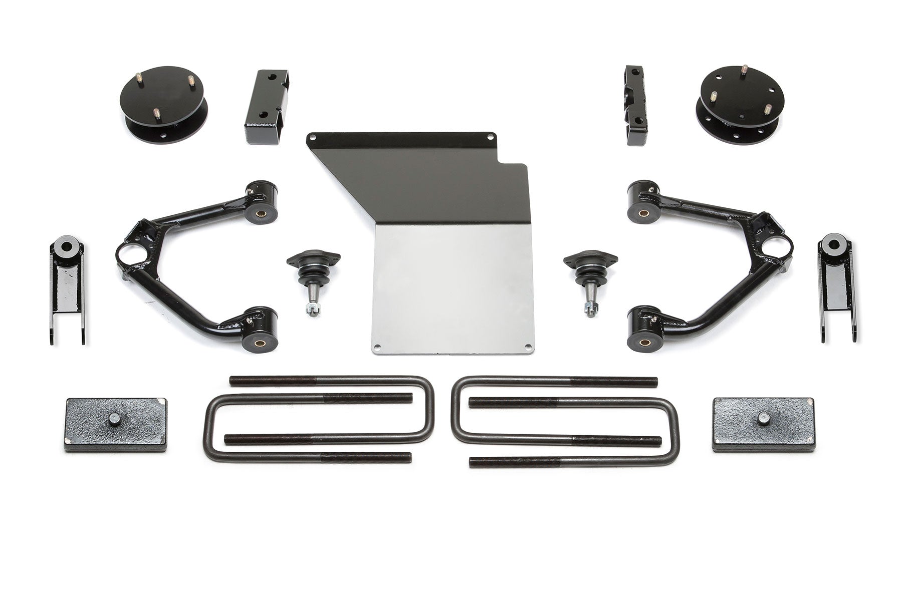 3" BUDGET SYS W/ MAGNERIDE 14-18 GM C/K1500 P/U DENALI W/ OE ALM OR STMP STL UCA by Fabtech