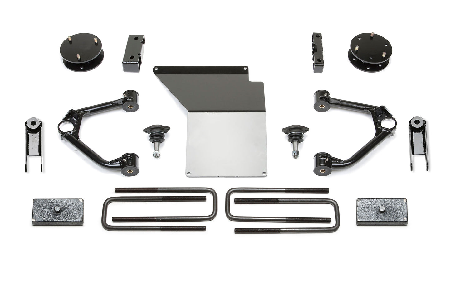 3" BUDGET SYS W/ MAGNERIDE 14-18 GM C/K1500 P/U DENALI W/ OE FORG STL UCA. by Fabtech