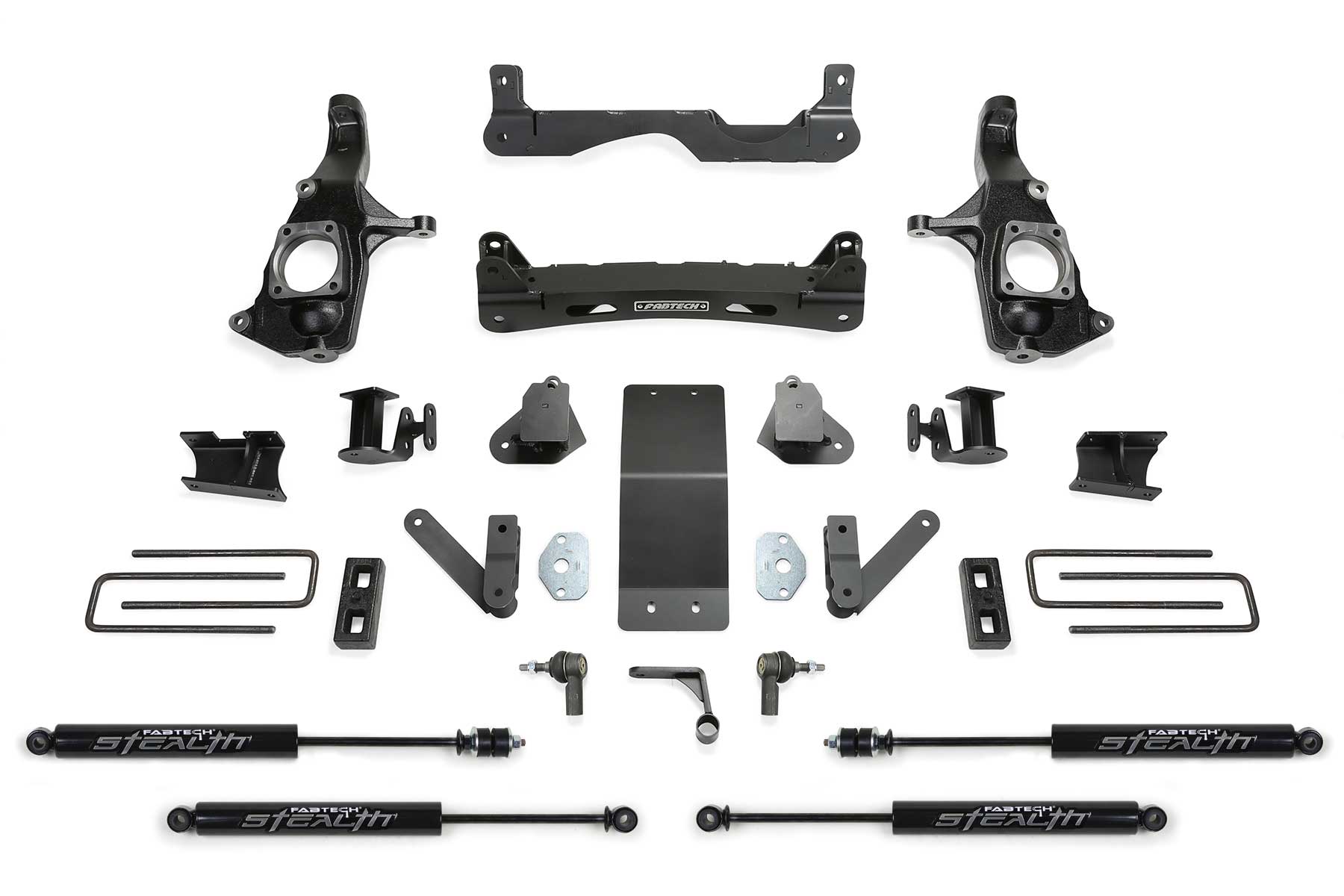 4" BASIC SYS W/STEALTH SHKS 2011-19 GM 2500HD 2WD/4WD. by Fabtech