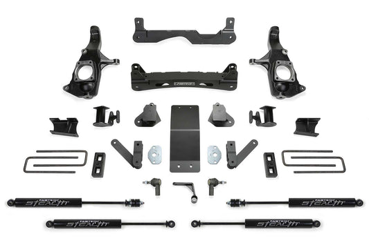 4" BASIC SYS W/STEALTH SHKS 2011-19 GM 2500HD 2WD/4WD. by Fabtech