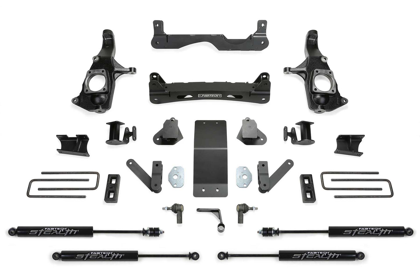 4" BASIC SYS W/STEALTH SHKS 2011-19 GM 3500HD 2WD/4WD. by Fabtech
