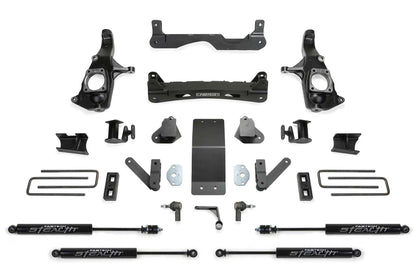 4" BASIC SYS W/STEALTH SHKS 2011-19 GM 3500HD 2WD/4WD. by Fabtech