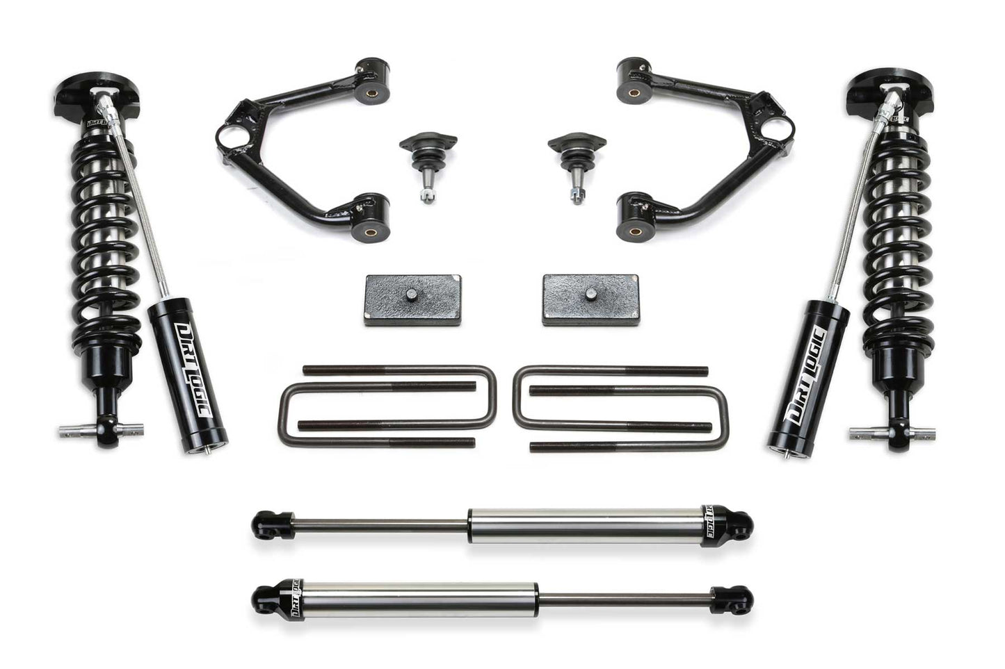 3" BUDGET SYS W/ DL 2.5 RESI & 2.25 2019-22 GM C/K1500 P/U. by Fabtech