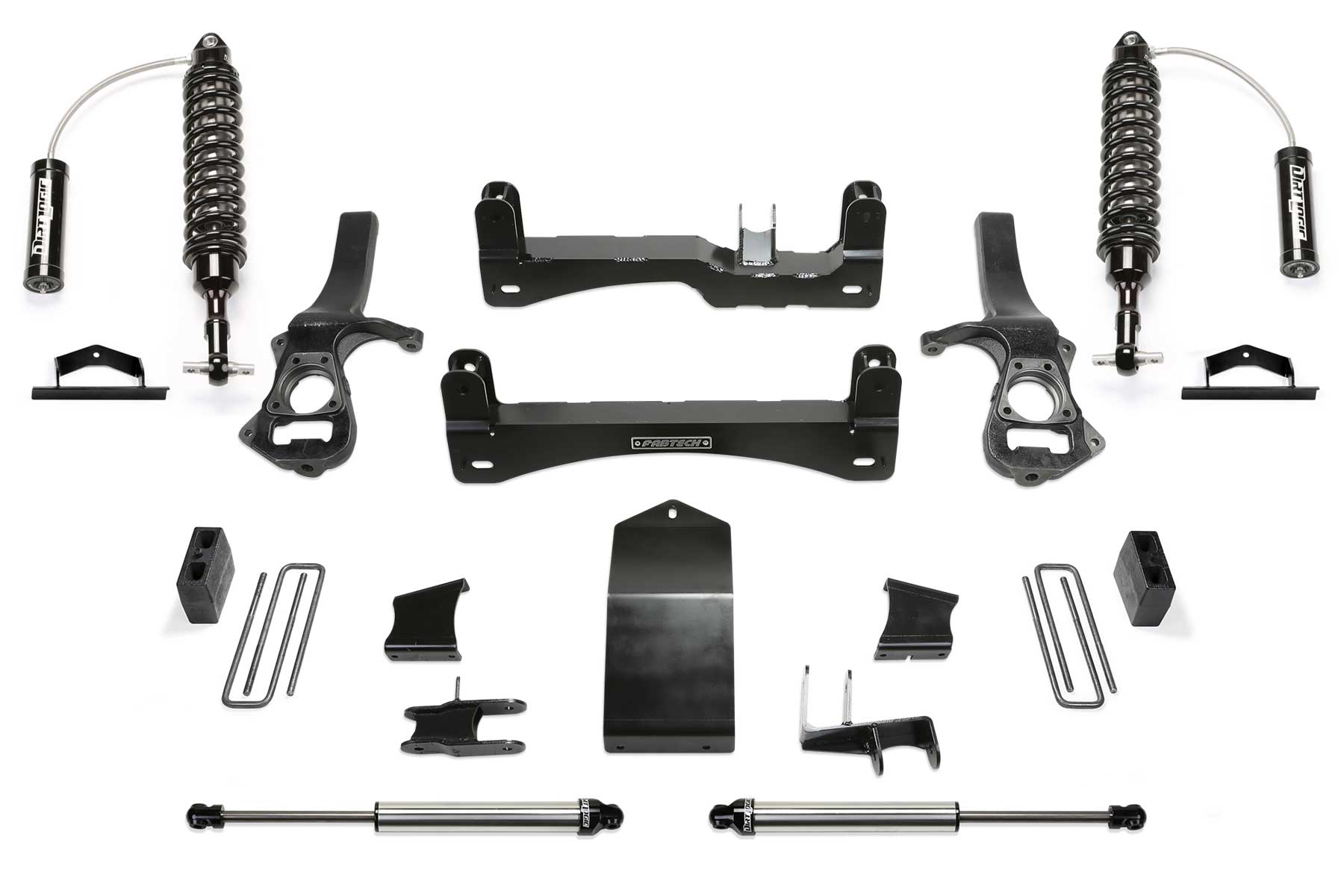 4" PERF SYS W/ DL 2.5 RESI & 2.25 2019-22 GM C/K1500 P/U W/ TRAIL BOSS/AT4 PKG. by Fabtech