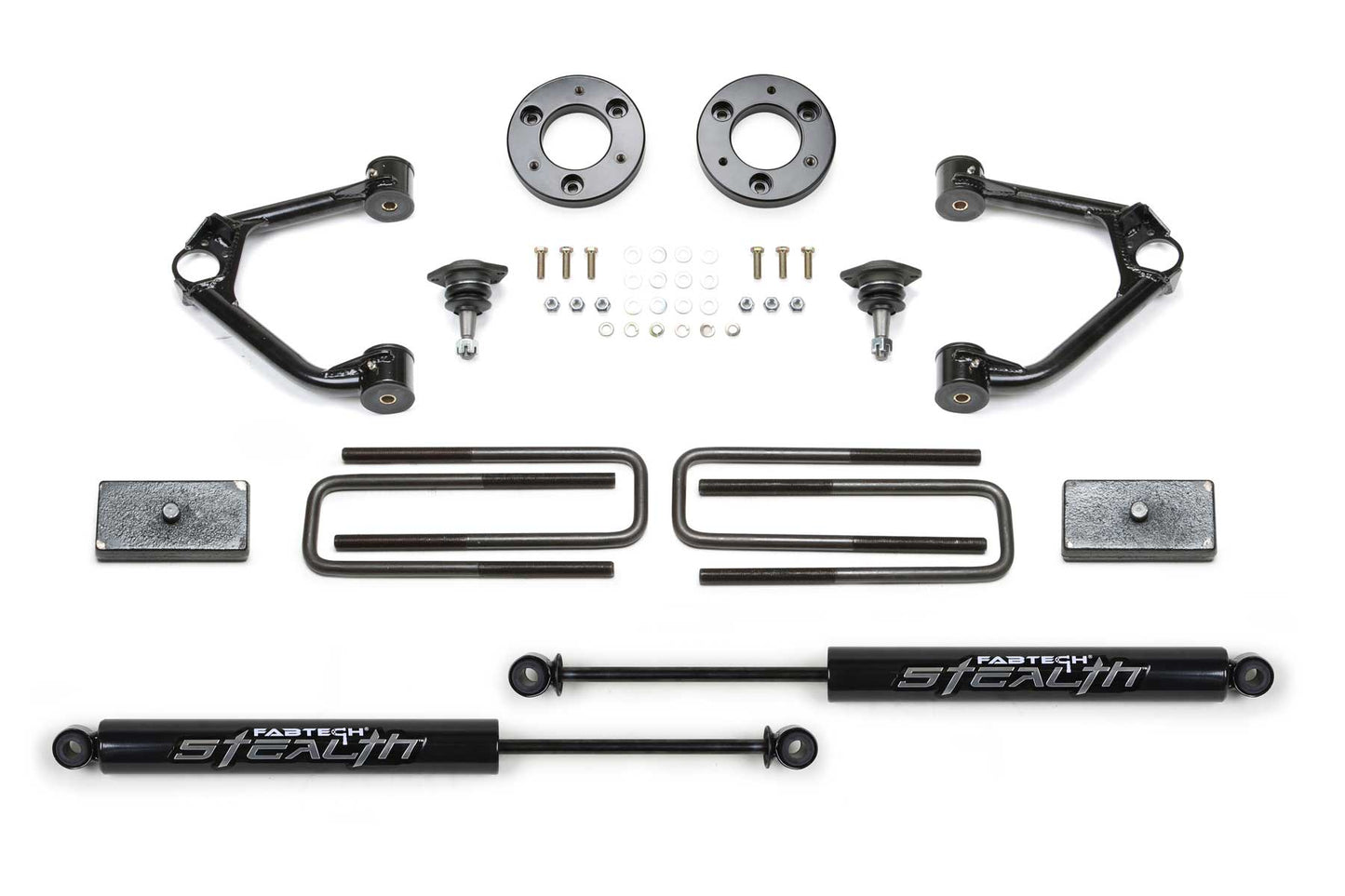 1.5" BUDGET SYS W/ STEALTH 2019-22 GM K1500 P/U W/ TRAIL BOSS/AT4 PKG. by Fabtech