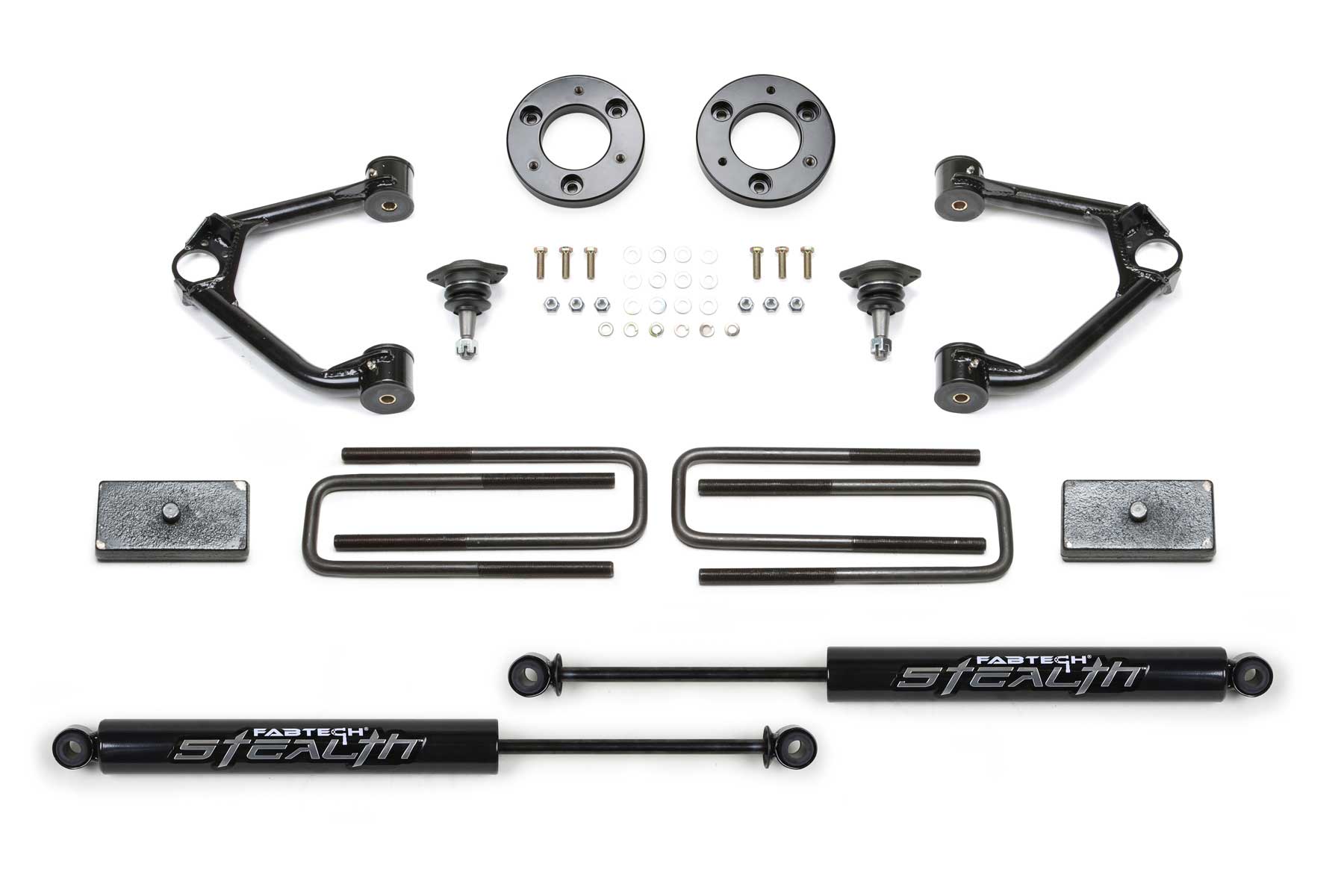1.5" BUDGET SYS W/ STEALTH 2019-22 GM K1500 P/U W/ TRAIL BOSS/AT4 PKG. by Fabtech