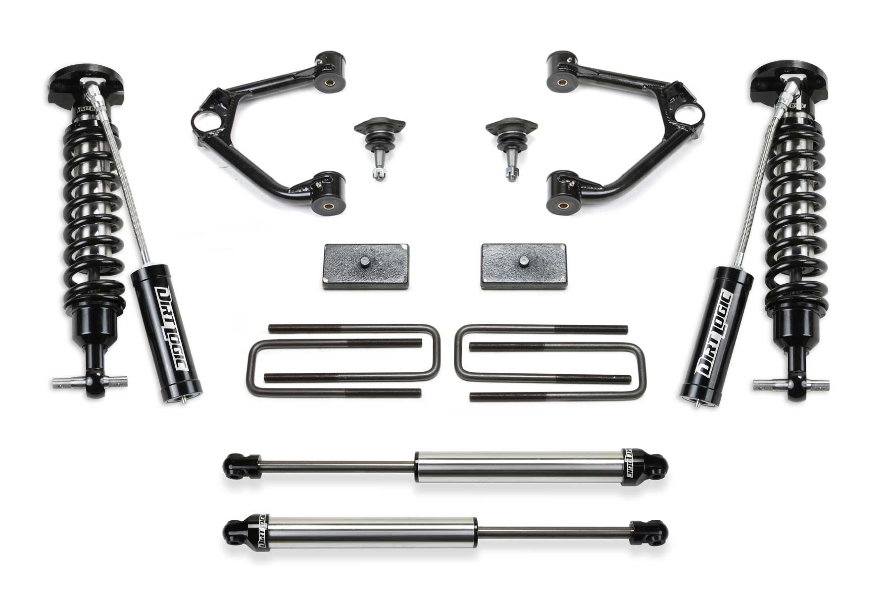1.5" BUDGET SYS W/ DL 2.5 RESI & 2.25 2019-22 GM K1500 P/U W/ TRAIL BOSS/AT4 PKG by Fabtech