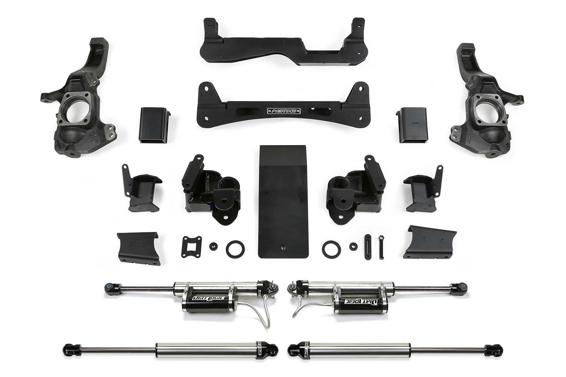 6" RTS SYS W/DLSS RESI SHKS 2020-21 GM 3500HD 4WD. by Fabtech