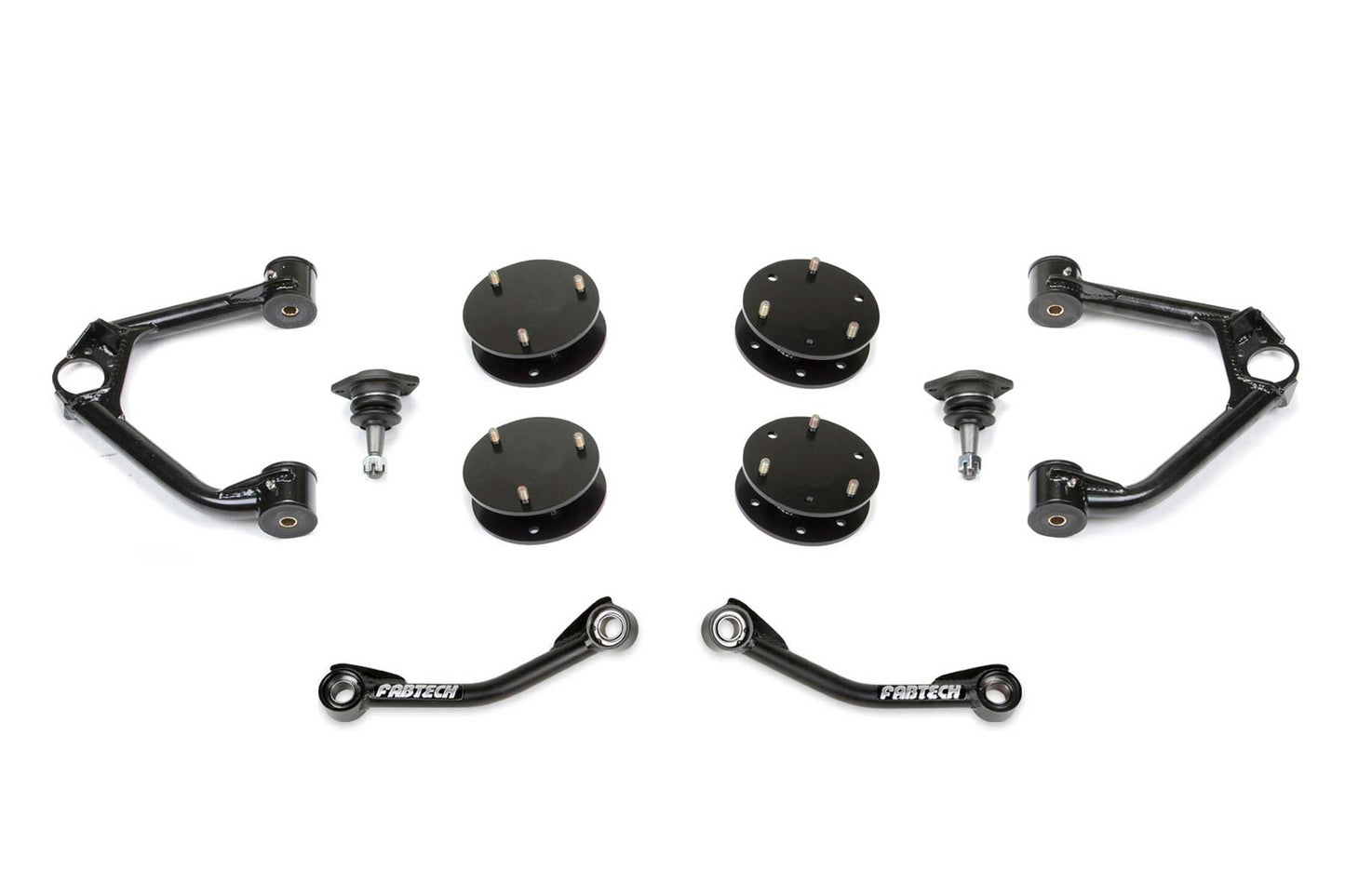 3" UCA KIT W/BJS & SHOCK SPACERS 2021 GM SUV 4WD. by Fabtech