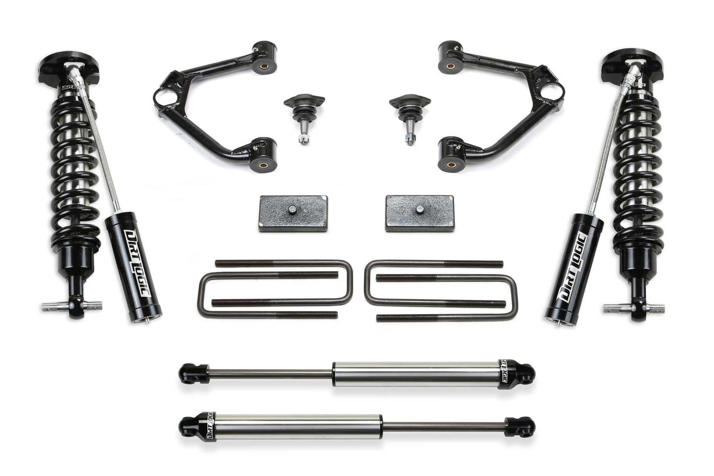 1.5" BUDGET SYS W/ DL 2.5 RESI & 2.25 2022 GM K1500 P/U 4CYL W/ TRAIL BOSS/AT4 P by Fabtech