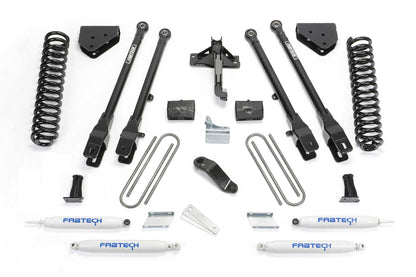 6" 4LINK SYS W/COILS & PERF SHKS 2008-16 FORD F250 4WD. by Fabtech
