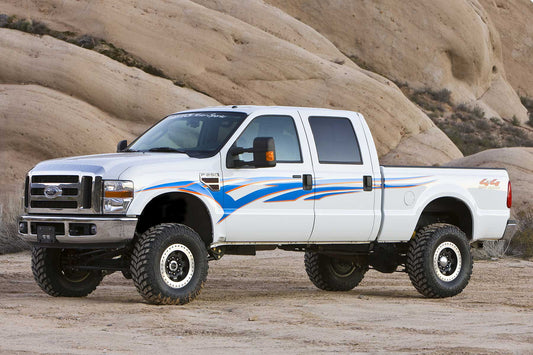 6" 4LINK SYS W/COILS & DLSS SHKS 2008-15 FORD F250 4WD. by Fabtech