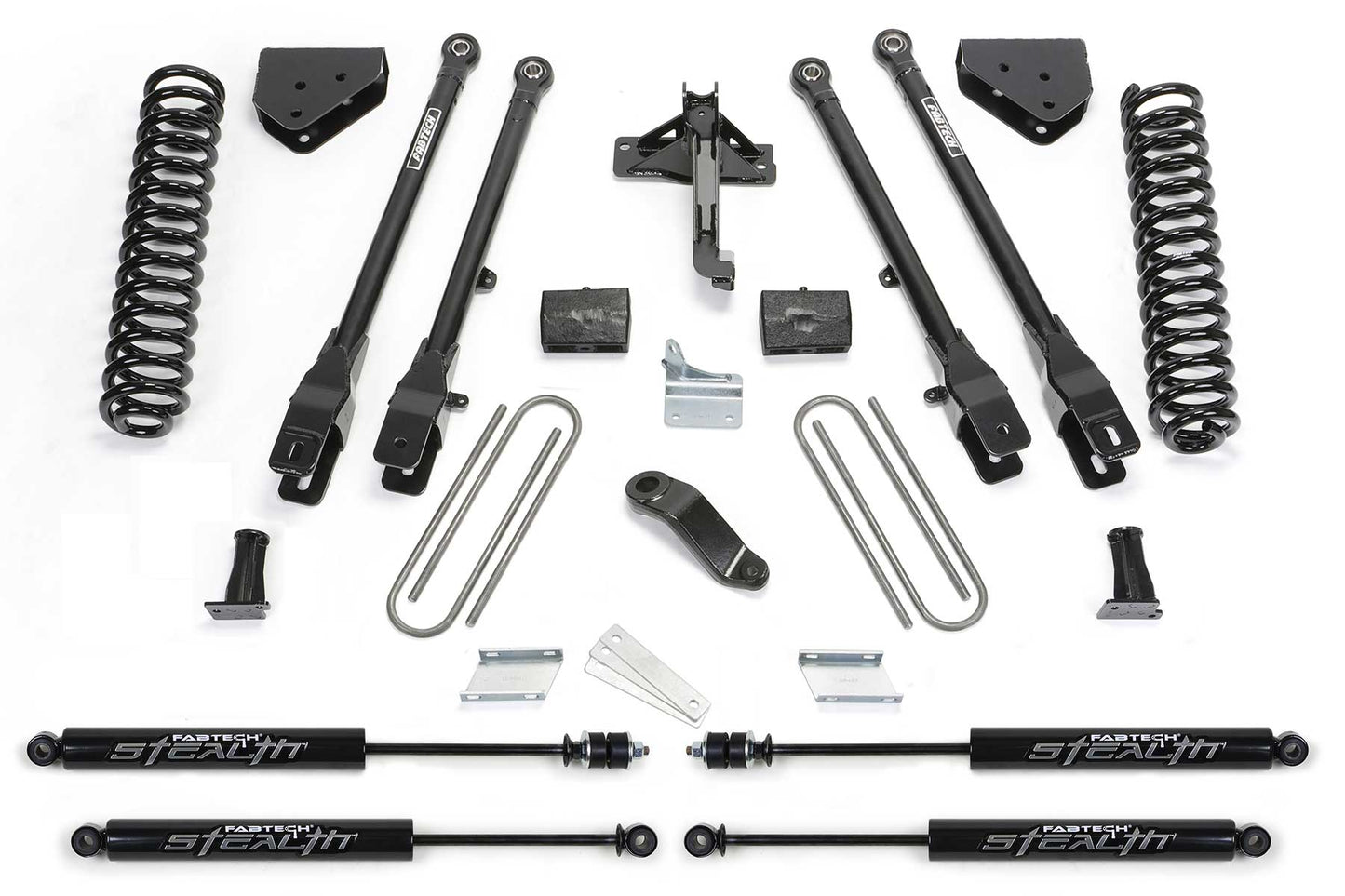 6" 4LINK SYS W/COILS & STEALTH 2008-16 FORD F250 4WD. by Fabtech