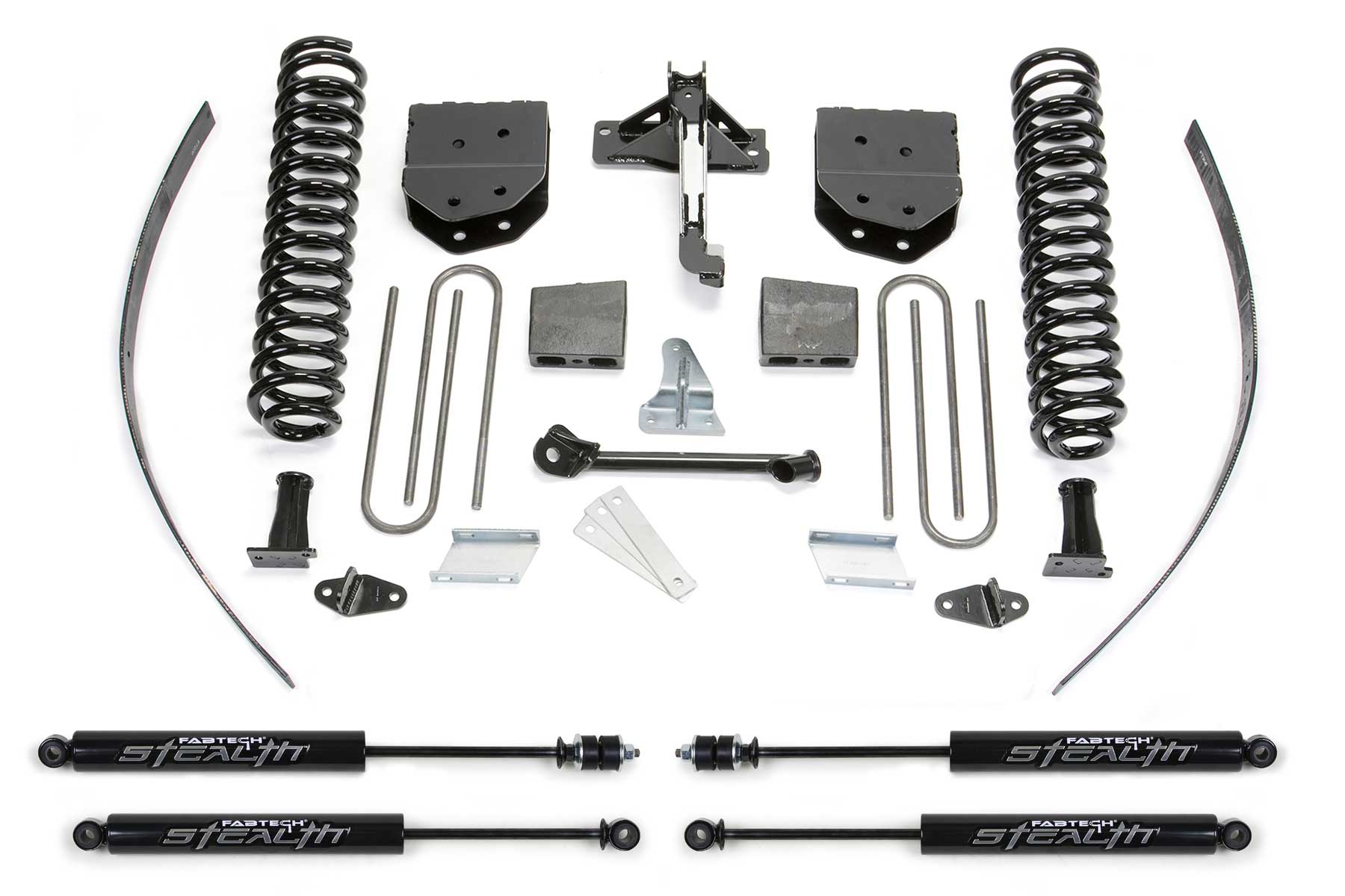 8" BASIC SYS W/STEALTH 2008-16 FORD F250 4WD W/FACTORY OVERLOAD. by Fabtech