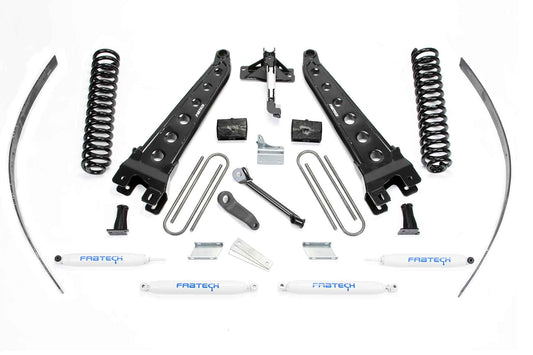 8" RAD ARM SYS W/COILS & PERF SHKS 2008-16 FORD F250 4WD W/FACTORY OVERLOAD. by Fabtech