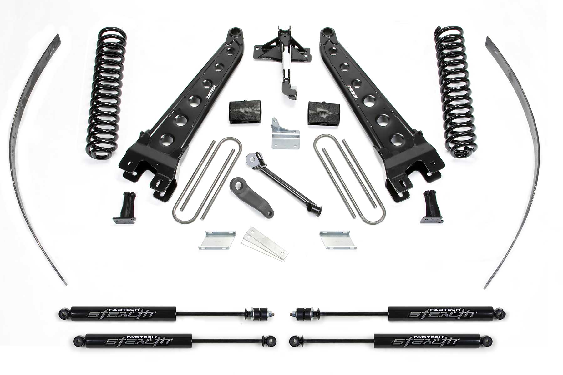 8" RAD ARM SYS W/COILS & STEALTH 2008-16 FORD F250 4WD W/FACTORY OVERLOAD. by Fabtech