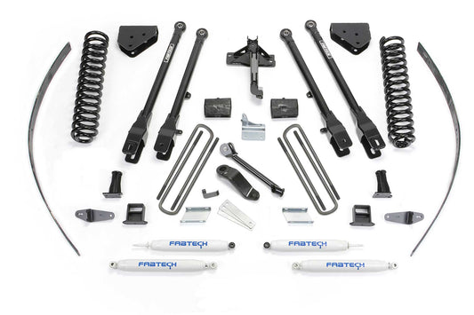 8" 4LINK SYS W/COILS & PERF SHKS 2008-16 FORD F250 4WD W/FACTORY OVERLOAD. by Fabtech