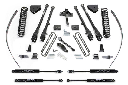 8" 4LINK SYS W/COILS & STEALTH 2008-16 FORD F250 4WD W/FACTORY OVERLOAD. by Fabtech