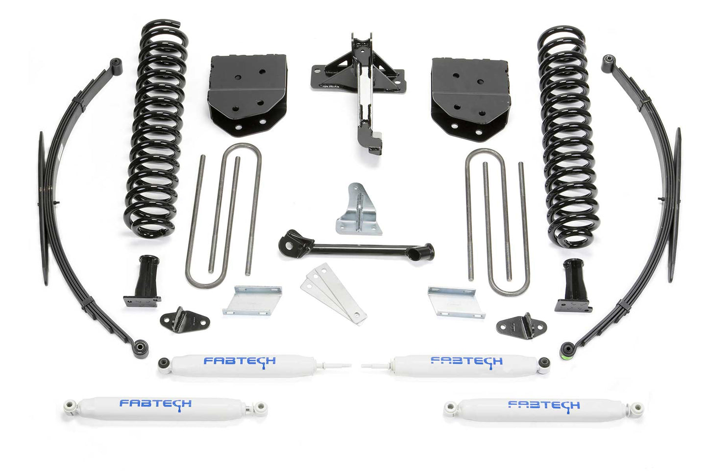 8" BASIC SYS W/PERF SHKS & RR LF SPRNGS 2008-16 FORD F250/350 4WD. by Fabtech