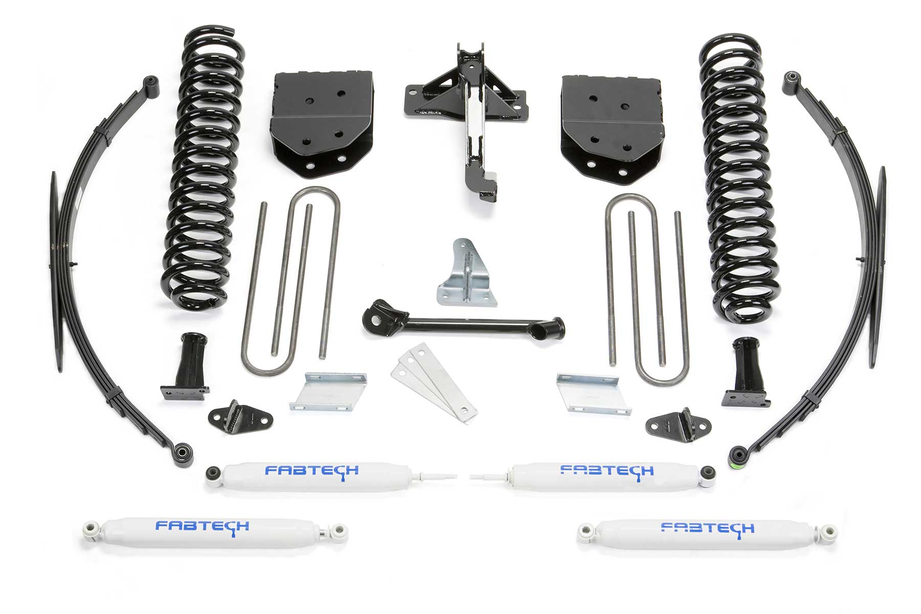 8" BASIC SYS W/PERF SHKS & RR LF SPRNGS 2008-16 FORD F250/350 4WD. by Fabtech