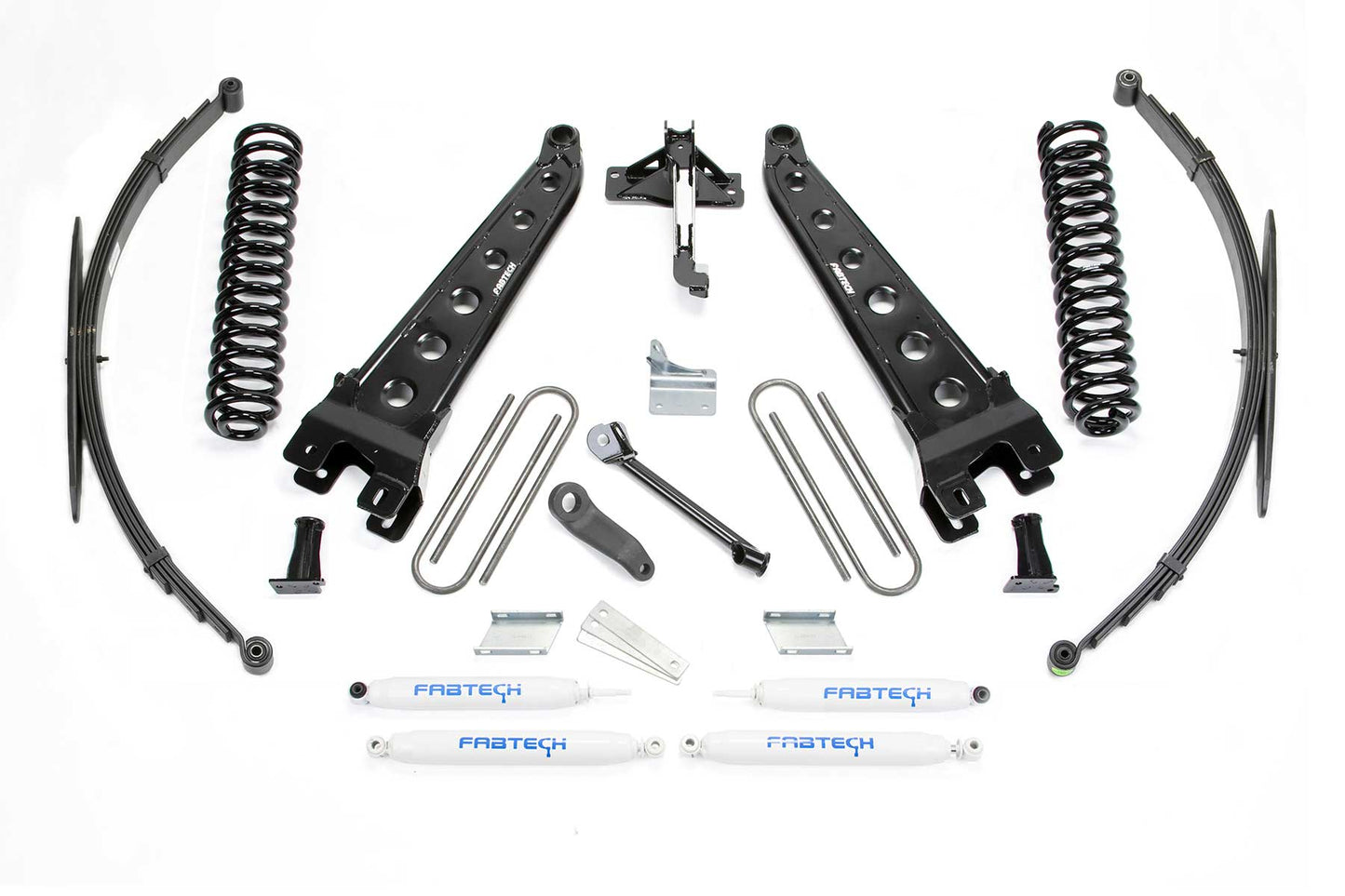 8" RAD ARM SYS W/COILS & RR LF SPRNGS & PERF SHKS 2008-16 FORD F250/350 4WD. by Fabtech