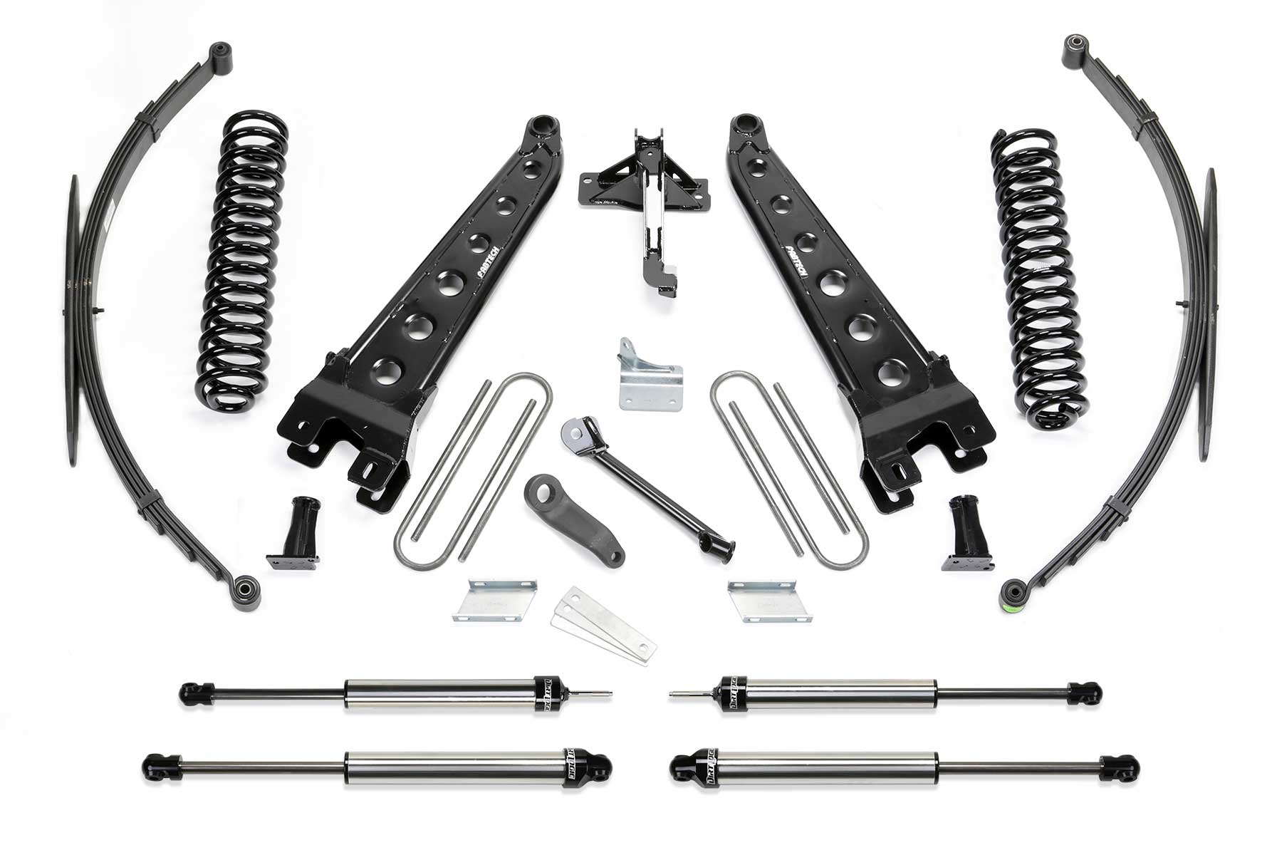 8" RAD ARM SYS W/COILS & RR LF SPRNGS & DLSS SHKS 2008-16 FORD F250/350 4WD. by Fabtech