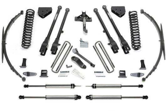 8" 4LINK SYS W/COILS & RR LF SPRNGS & DLSS SHKS 2008-16 FORD F250/350 4WD. by Fabtech