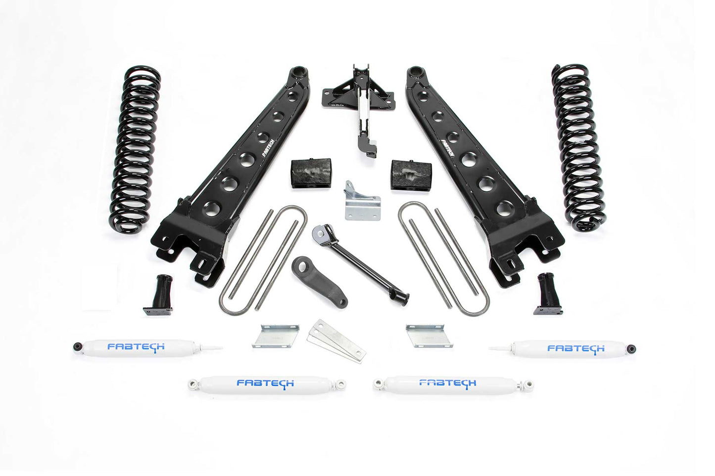 6" RAD ARM SYS W/COILS & PERF SHKS 2008-16 FORD F350/450 4WD 8 LUG. by Fabtech
