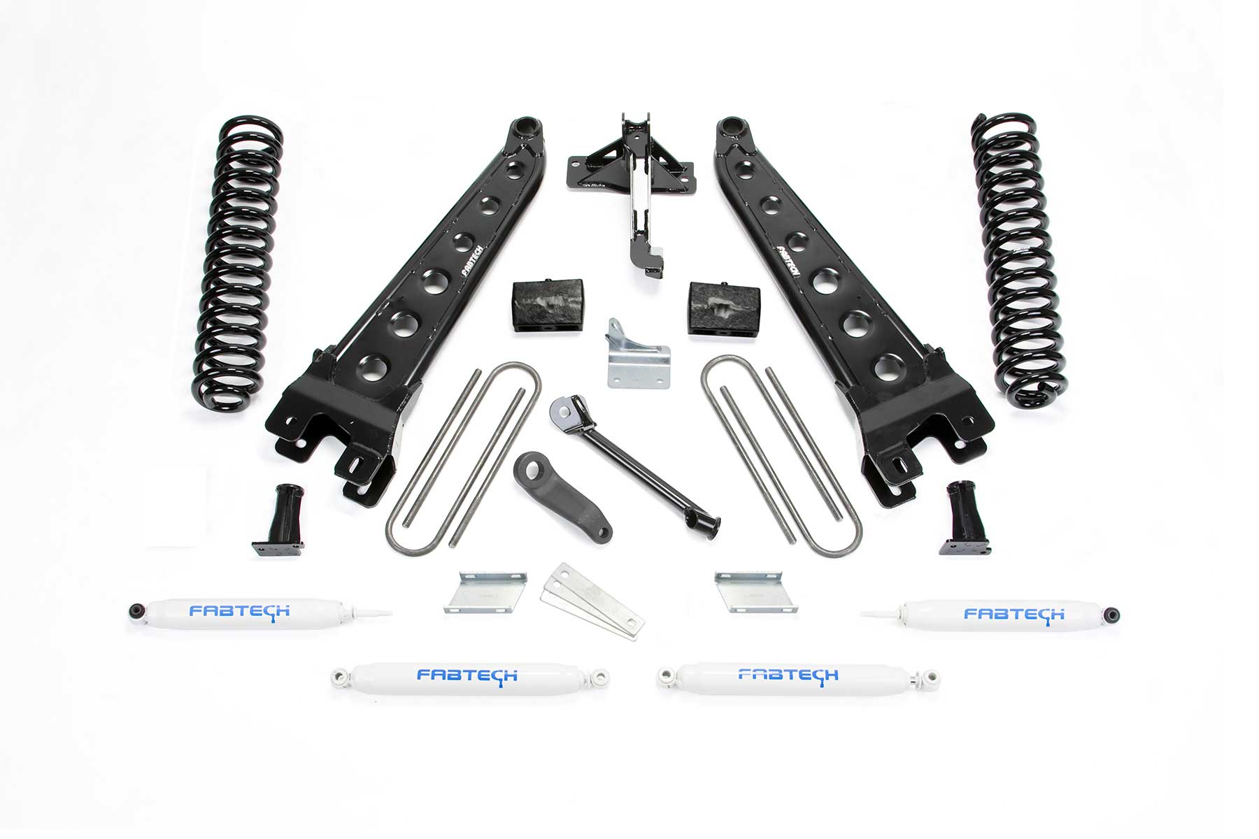 6" RAD ARM SYS W/COILS & PERF SHKS 2008-16 FORD F350/450 4WD 8 LUG. by Fabtech