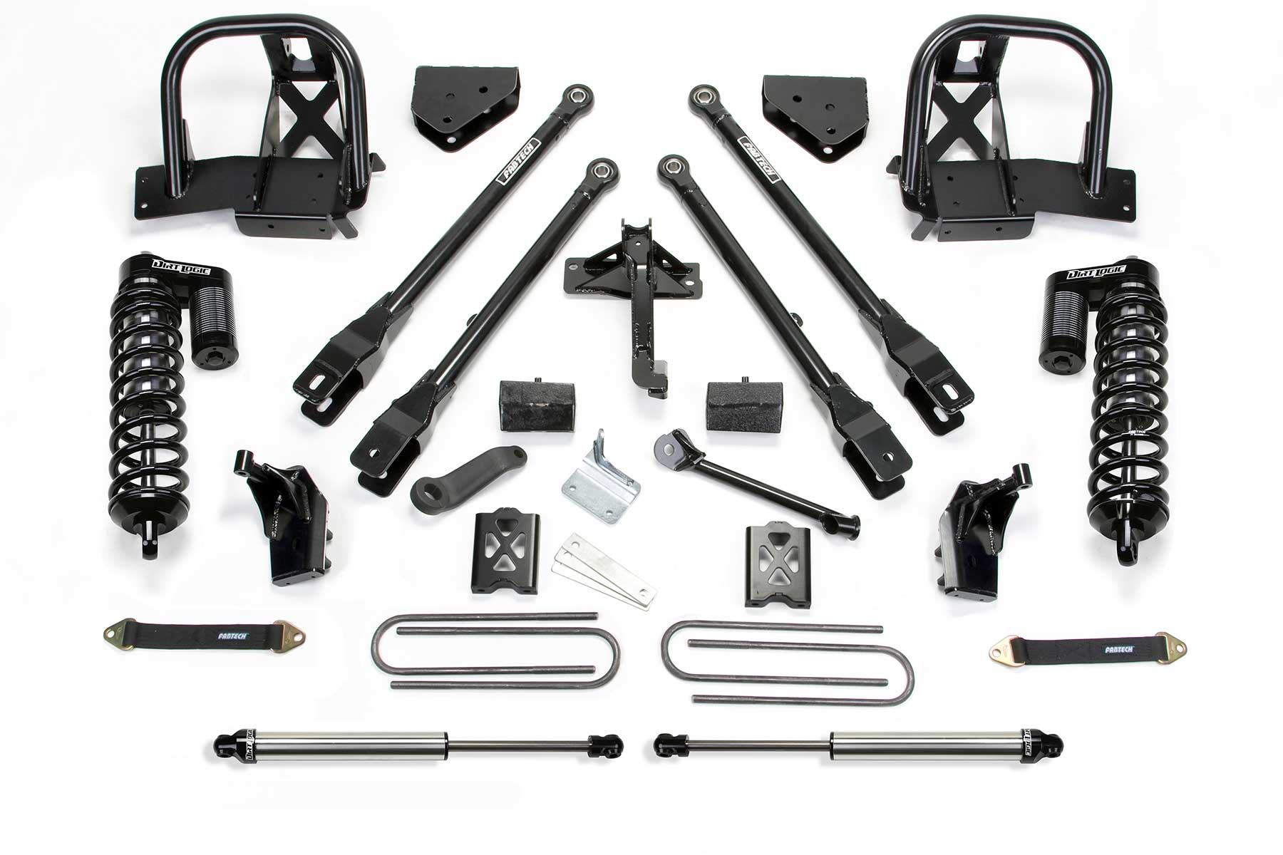 6" 4LINK SYS W/DLSS 4.0 C/O& RR DLSS 2011-16 FORD F250 4WD. by Fabtech