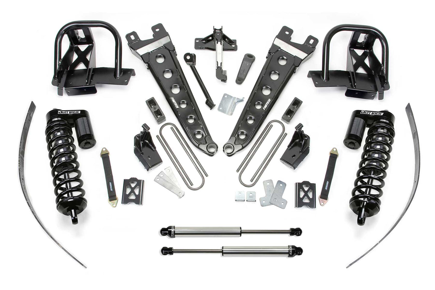 8" RAD ARM SYS W/DLSS 4.0 C/O& RR DLSS 2011-16 FORD F250 4WD W/FACTORY OVERLOAD. by Fabtech
