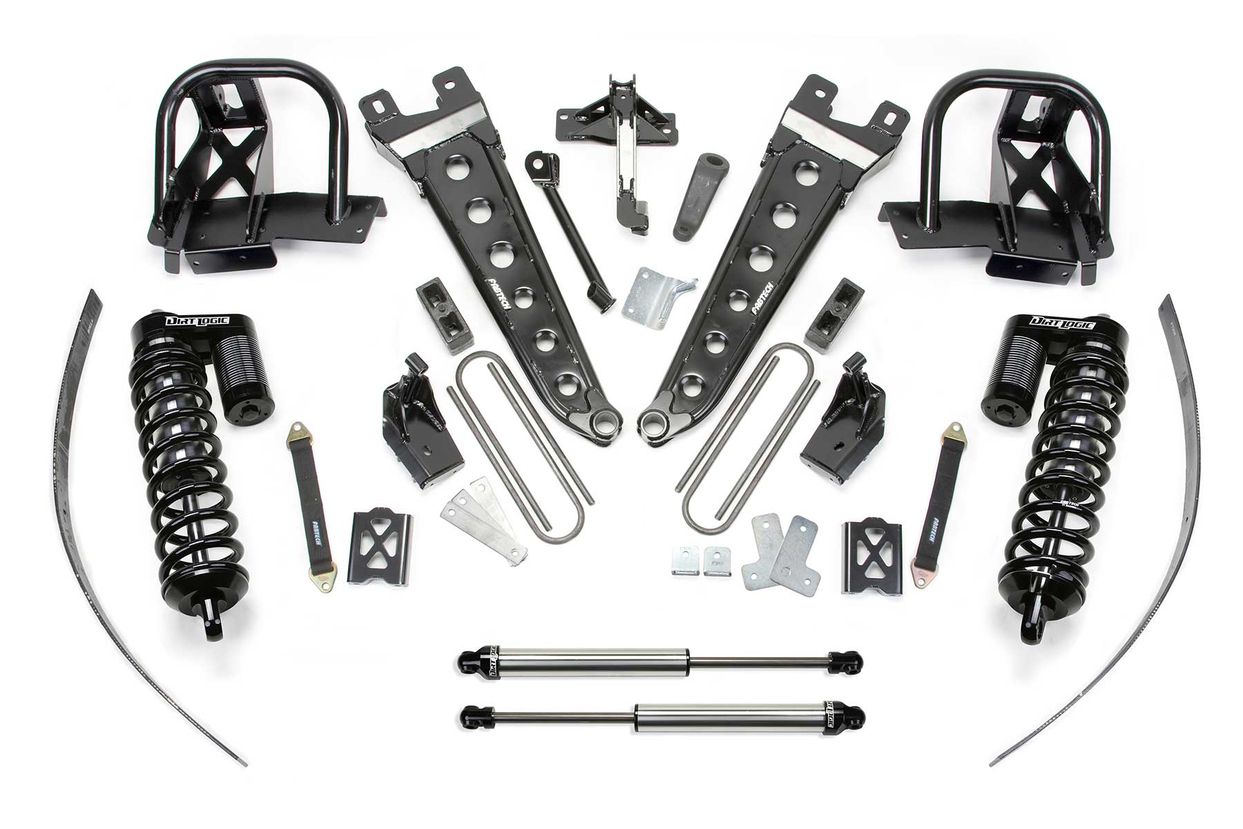 8" RAD ARM SYS W/DLSS 4.0 C/O& RR DLSS 2011-16 FORD F250 4WD W/FACTORY OVERLOAD. by Fabtech