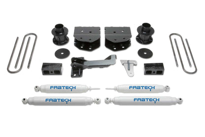 4" BUDGET SYS W/PERF SHKS 2008-16 FORD F250/350/450 4WD 8 LUG. by Fabtech