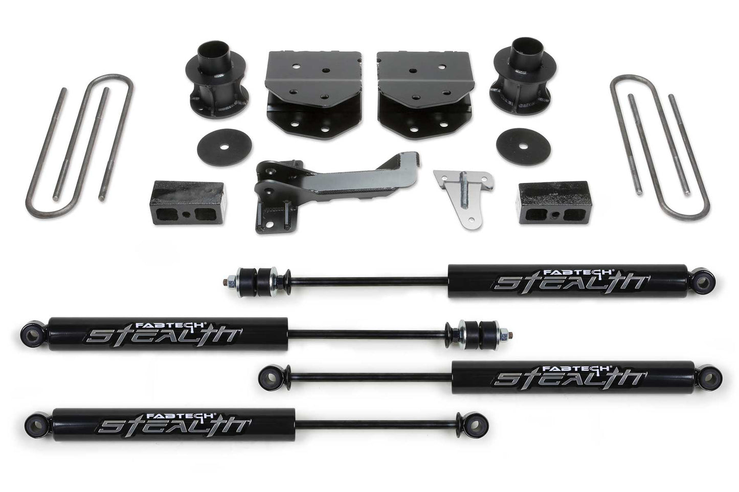 4" BUDGET SYS W/STEALTH 2008-16 FORD F250/350/450 4WD 8 LUG. by Fabtech