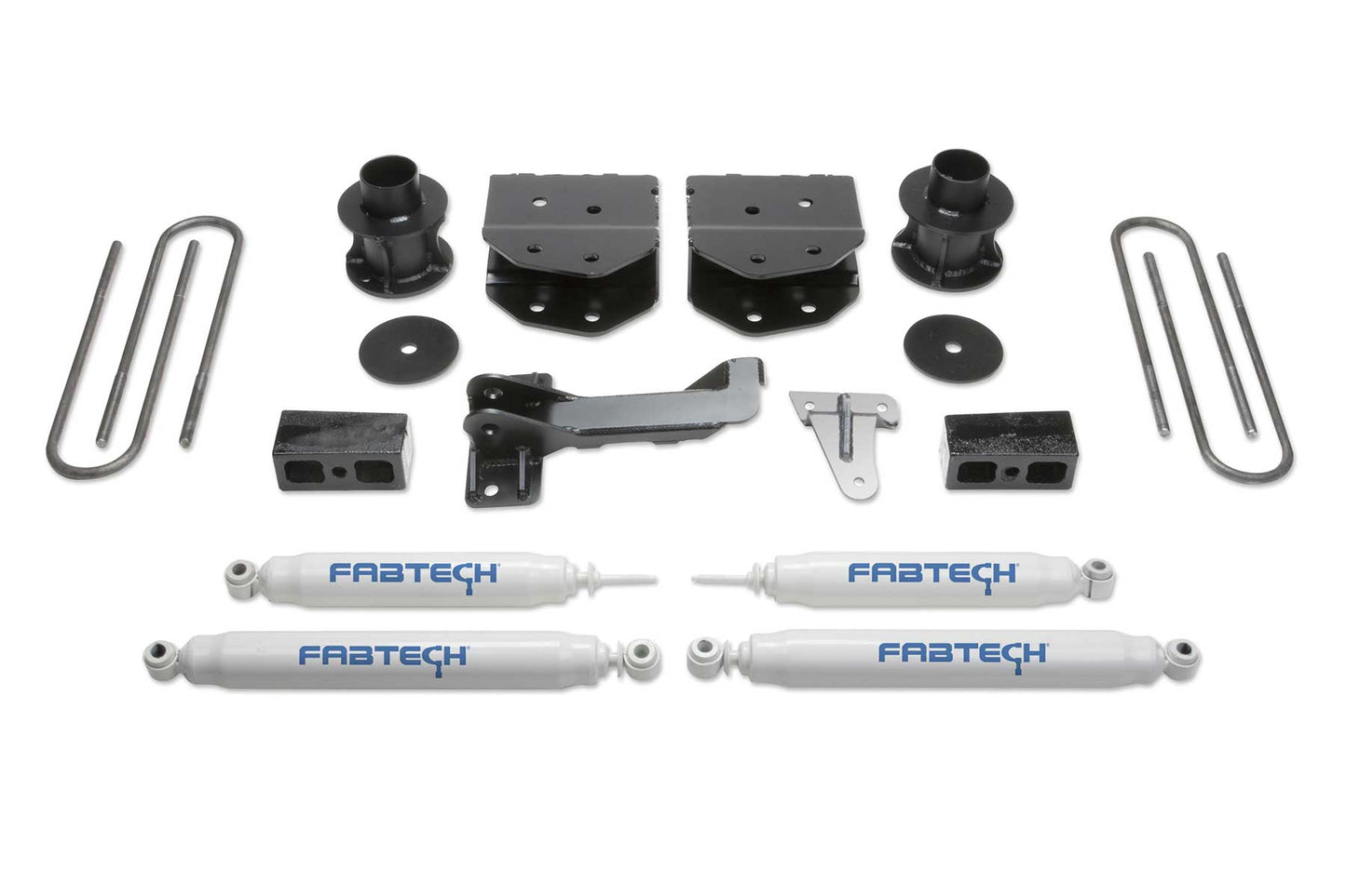 4" BUDGET SYS W/PERF SHOCKS 2005-07 FORD F250/350 4WD. by Fabtech