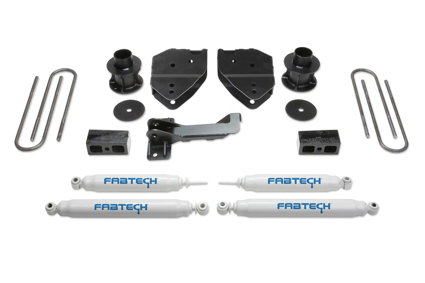 4" BUDGET SYS W/PERF SHKS 17-21 FORD F250/F350 4WD. by Fabtech