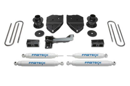 4" BUDGET SYS W/PERF SHKS 17-21 FORD F250/F350 4WD. by Fabtech