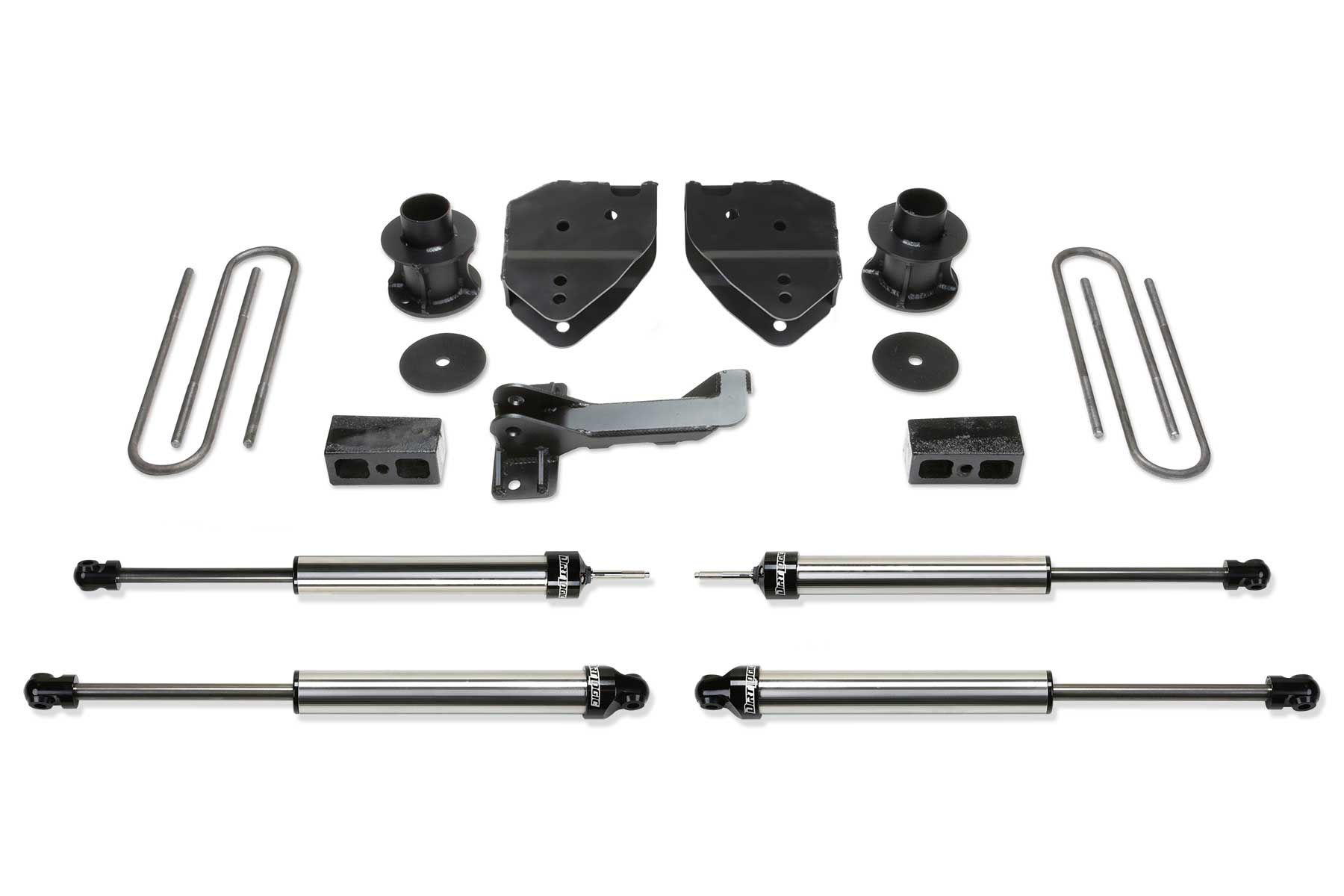 4" BUDGET SYS W/DLSS SHKS 17-21 FORD F250/F350 4WD. by Fabtech