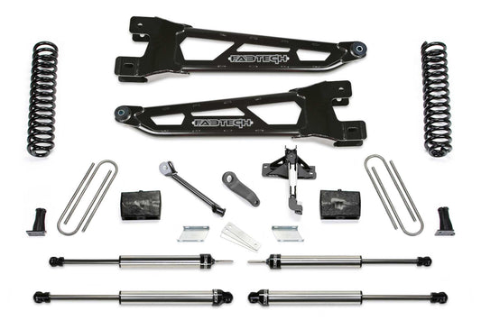 4" RAD ARM SYS W/COILS & DLSS SHKS 17-21 FORD F250/F350 4WD DIESEL. by Fabtech