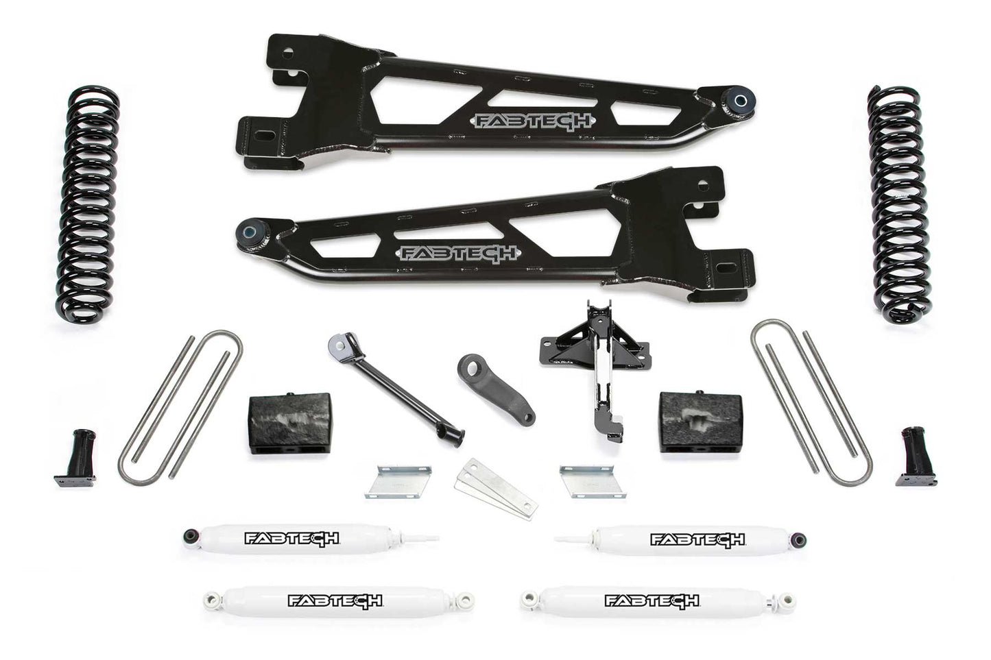4" RAD ARM SYS W/COILS & PERF SHKS 17-21 FORD F250/F350 4WD GAS. by Fabtech