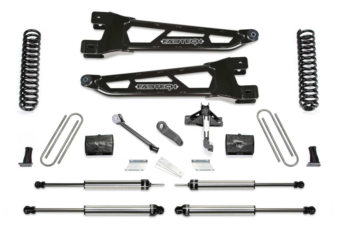 4" RAD ARM SYS W/COILS & DLSS SHKS 17-21 FORD F250/F350 4WD GAS. by Fabtech