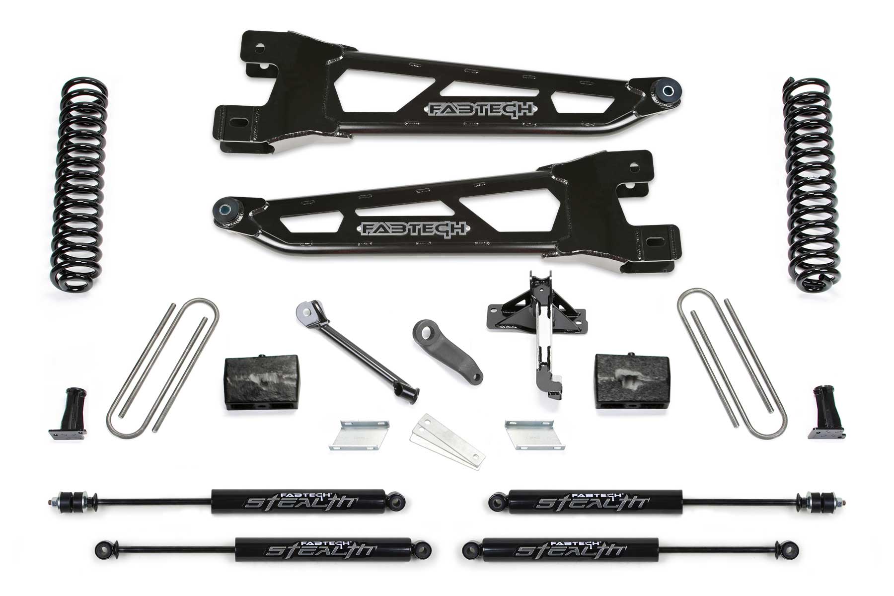 4" RAD ARM SYS W/COILS & STEALTH 17-21 FORD F250/F350 4WD GAS. by Fabtech