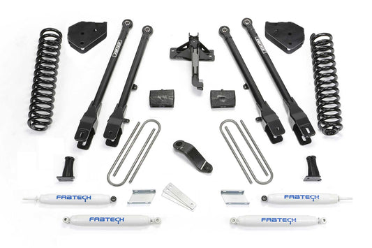 4" 4LINK SYS W/COILS & PERF SHKS 17-21 FORD F250/F350 4WD GAS. by Fabtech
