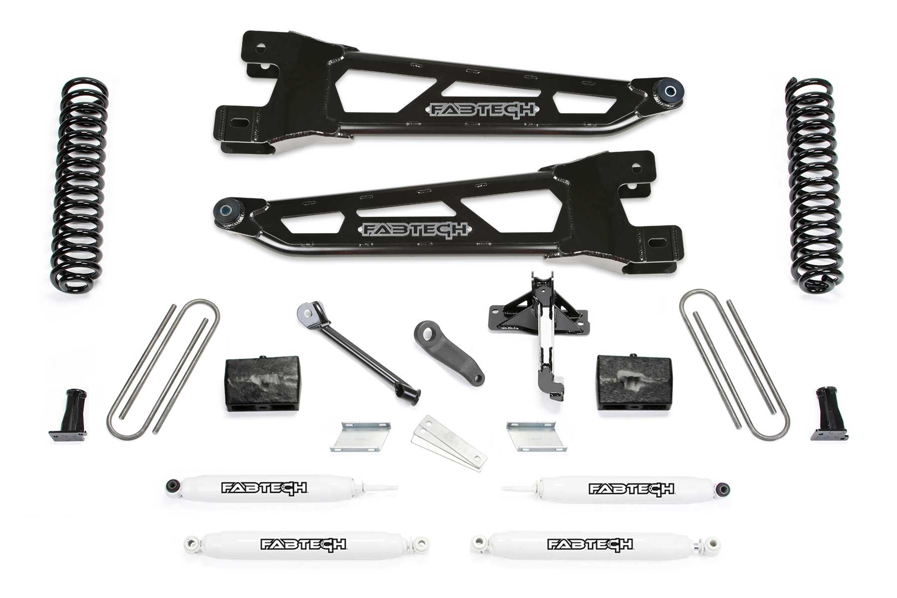 6" RAD ARM SYS W/COILS & PERF SHKS 17-21 FORD F250/F350 4WD GAS. by Fabtech