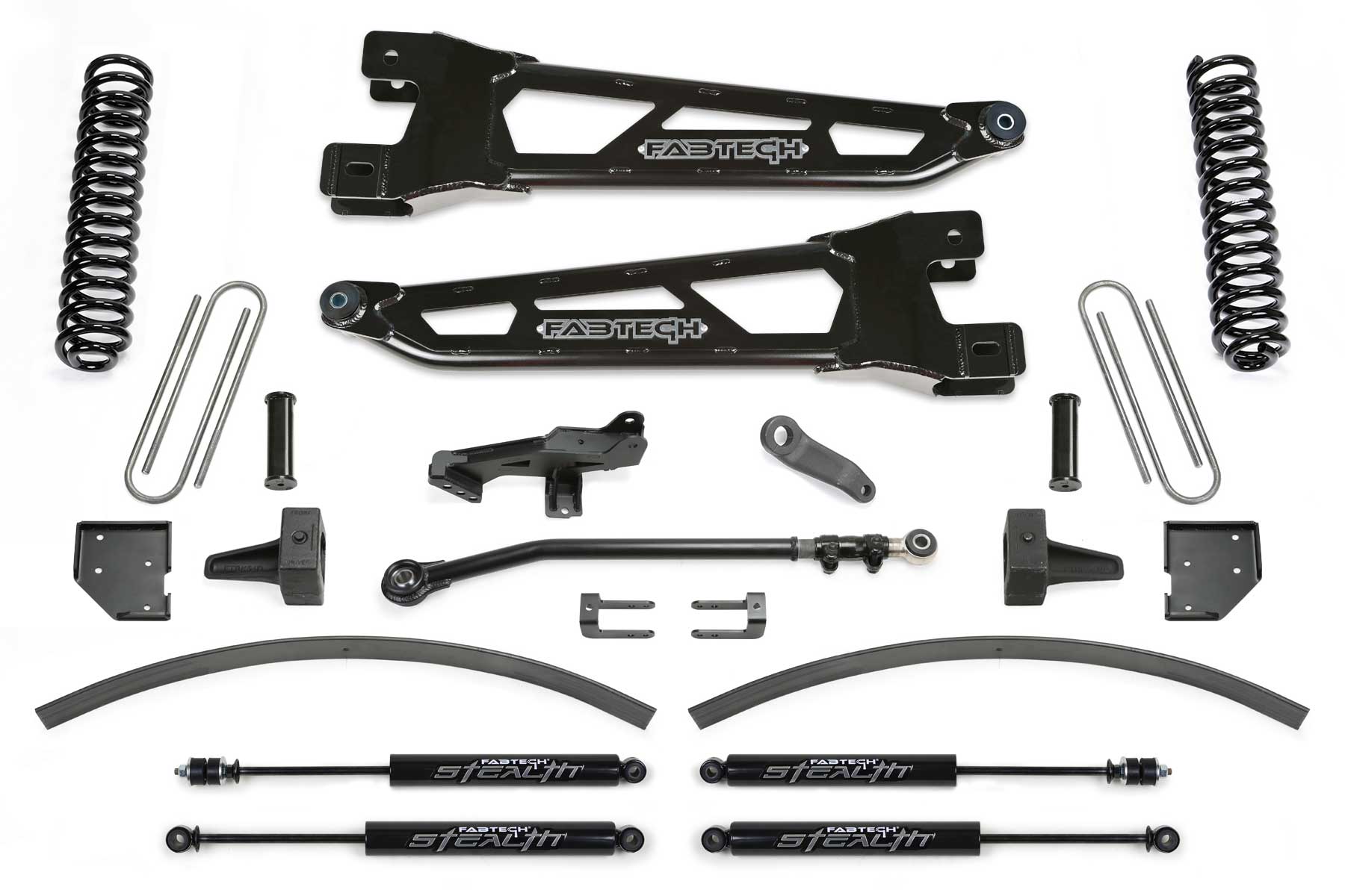 8" RAD ARM SYS W/COILS & STEALTH SHKS 17-21 FORD F250/ F350 4WD DIESEL. by Fabtech